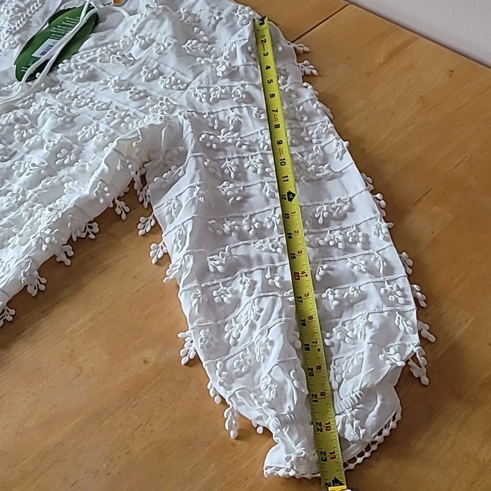 NWT Farm Rio Fringe Detail Mini Dress - Picture 13 of 15